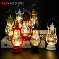 LIZHOUMIL เครื่องประดับเทียนไฟฟ้าไฟกลางคืนแบบพกพาตะเกียงน้ำมัน Led ย้อนยุคของขวัญสร้างสรรค์สำหรับอุปกรณ์ตกแต่งห้องนอน