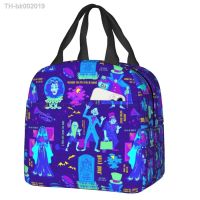 ❅卍 Happy Haunts Lunch Bag Haunted Mansion Halloween Ghost Thermal Insulated Cooler Bento Box For Women Kids School Picnic Food Bags