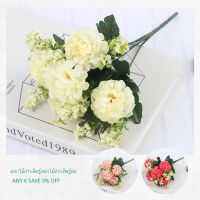 HONG ✨Ready Stock 1 Bouquet 5 Heads Hydrangea Silk Flower Artificial Flower Holding Flowers Decor