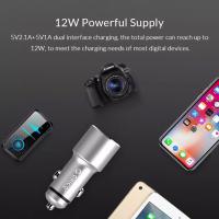 ORICO(UPJ) Mini Size Dual USB Universal Ports 12W Quick Charge 3.0 Fast Car Charger for iPhone Xiaomi Car Charger for Mobile Phone