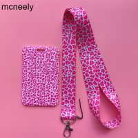 Fashion Leopard Credit Card ID Holder Bag Student Women Travel Card Cover Badge Gifts Accessories Work Name Card Holder Gifts Card Holders