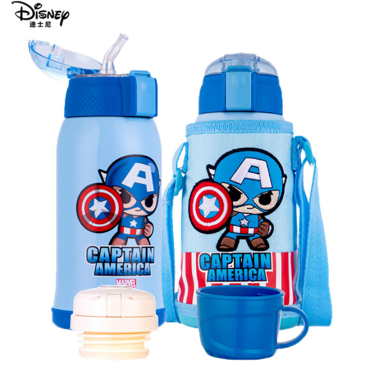 Disney Children's Thermos Water Cup Spiderman Captain America Boy