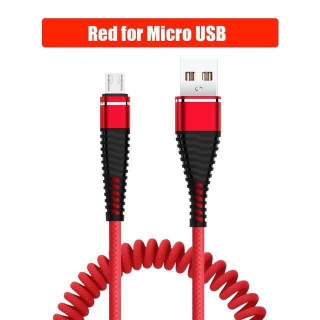 hot-ruxmmmlhj-566-สปริง-usb-c-ไมโคร-usb-สาย-usb-สายชาร์จที่ดึงกลับได้ชาร์จเร็วที่ชาร์จสายเคเบิลข้อมูลสายไฟสำหรับ-huawei-p10-p20สำหรับ-xiaomi