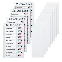 4 Pcs to Do List Memo Board Removable Message Board Plastic RV Personal Schedule Board with 8 Cards