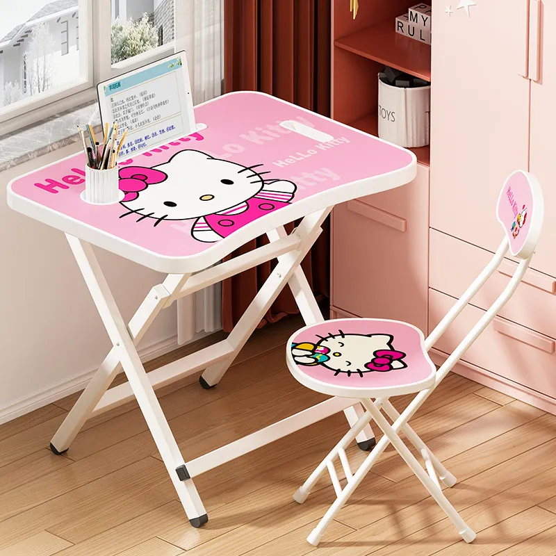 Pledge operator get nervous Foldable portable children's table and chair set ergonomic table and chair  for kids 2in1 Kids Study table and chair kids table and chair set on sale  set Multifunctional writing desk Strong and