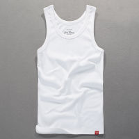 สีขาว Tank Top Gym อุปกรณ์เสริมผู้ชายฤดูร้อนใหม่สบายๆเสื้อแขนกุดชายผ้าฝ้าย Gym เสื้อ Jogger Waistcoat