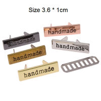 Shicheng 10Pcs DIY Craft Garment Labels Handmade Tags Clothing Bags Metal Decorations Letters Sewing Accessories