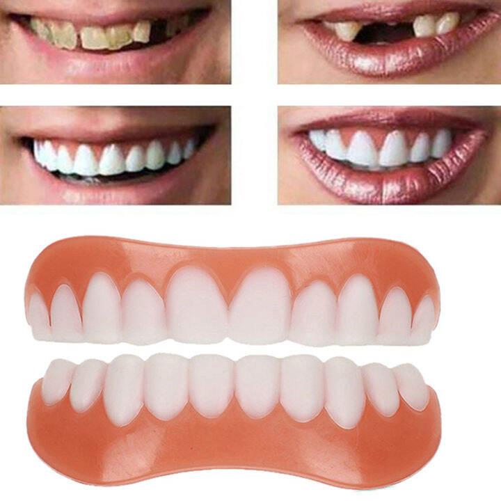 1Pc Upper/Lower/Full False Tooth Cover Perfect Veneers Comfort Fake