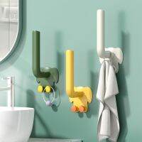 2Pcs Storage Hooks Elephant Punch-free Hanging Hooks Wall-mounted Multifunctional Kitchen L-Shape Wall Hanging Racks For Home