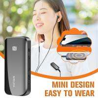 เครื่องส่งสัญญาณเสียงสเตอริโอ Bluetooth Receiver BT5.1 NFC Type C การชาร์จแฮนด์ฟรีไร้สายในรถ ชุด TF 3.5Mm 2.5Mm Aux