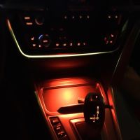 hot！【DT】✴♟♟  Car Interior Ashtray for F30 F31 F32 F33 F34 F36 F80 3 4 Central Cup Holder Ambient Upgrade Lamp