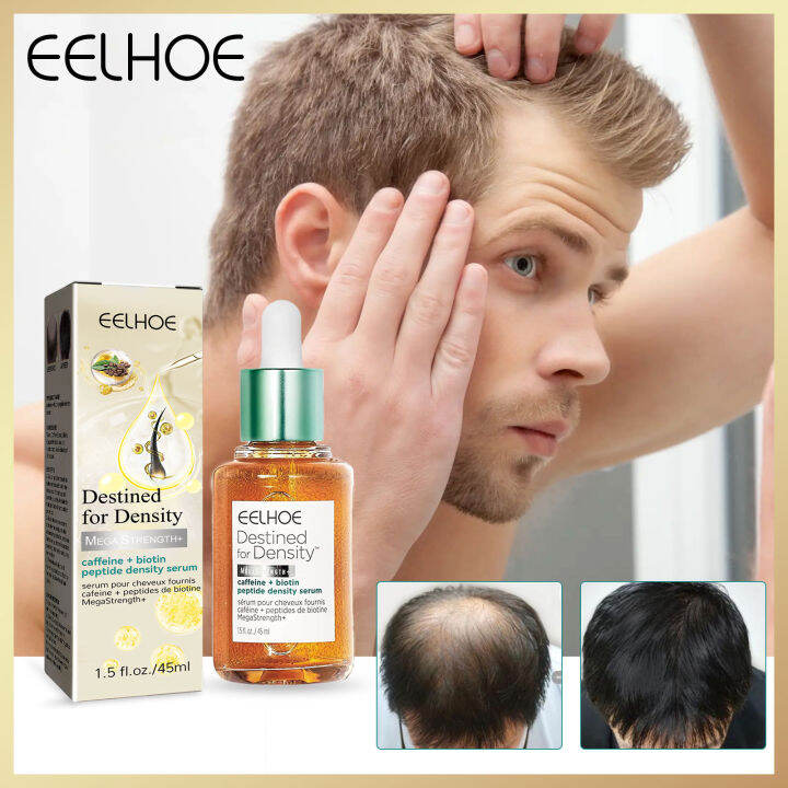 Eelhoe Hair Growth Essence Biotin Peptide Density Serums Non-Greasy ...