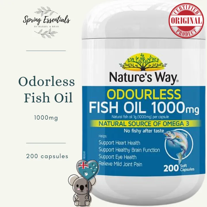 Nature's Way Fish Oil 1000mg 200 Capsules Lazada PH