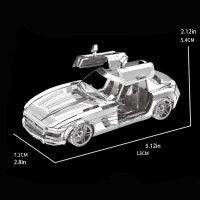 ปริศนาโลหะ3มิติ DIY H SLS รถสปอร์ตปีกผีเสื้อของเล่นปริศนาโมเดลจิ๊กซอว์ Asebly สำหรับ Ks