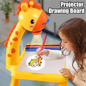 3 months and up Drawing Projector Table for Kids, Trace and Draw Projector  Toy, Child Learning Desk with Smart Projector