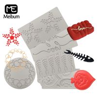 Meibum DIY Sugarcraft Silicone Molds Fondant Moulds Cake Decorating Tools Pastry Lace Mat Dessert Silicone Pad Kitchen Bakeware Bread Cake  Cookie Acc