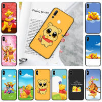 YU231 Winnie the Pooh Black อ่อนนุ่ม เคสโทรศัพท์ หรับ Xiaomi Redmi Note 9 8 10A 9C 8A 9S 7 9T 6A 7A 9A 8T Prime Pro NFC Power Max ปก