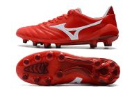 Authentic Mizuno Creation Morelia Neo II FG Mens Shoes Sneakers Mizuno Outdoor Sports Shoes Red/White Color Size Eur 40-45