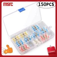 MSRC 150PCS 4ขนาด ขั้วต่อสายไฟ 4สีค่ะ ขั้วต่อสายไฟหด ฉนวนกันความร้อน ขั้วต่อบัดกรี มารีน