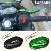 ✁ใช้ไม่ได้กับ Kawasaki Ninja NINJA400 Z400หม้อน้ำมันเบรคหน้าแต่ง18-21พร้อมฝาครอบปั๊ม