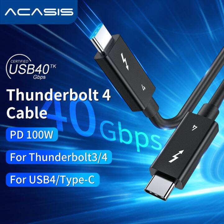 ACASIS Thunderbolt 4 Cable,40Gbps Data Transfer,100W Charging,8K