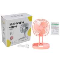 Mini Folding escopic Fan USB Rechargeable Floor Fan for Student Dormitory Home Outdoor Camping Office Small Desktop Fan