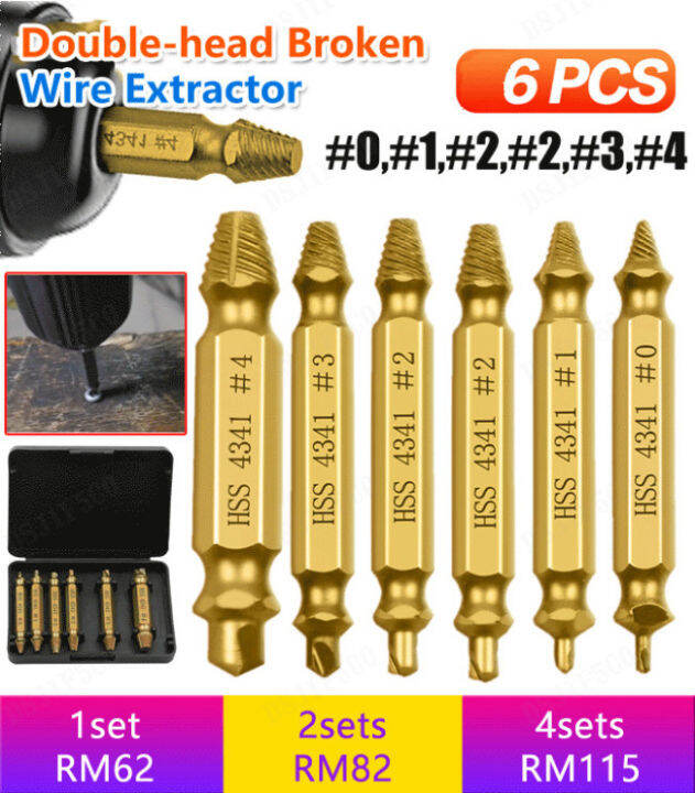 arcade Reverse thread extractor tools broken wire broken head screw