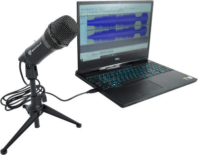 Rockville Z-STREAM USB Condenser Computer Microphone Youtube Zoom Podcasting Mic With No Volume Knob