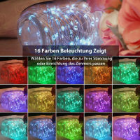 20เมตร USB ไฟ LED เชือก RGB 16สีเปลี่ยนนางฟ้าแสงการควบคุมระยะไกลกลางแจ้งสวนห้องนอนตกแต่งงานปาร์ตี้คริสต์มาส