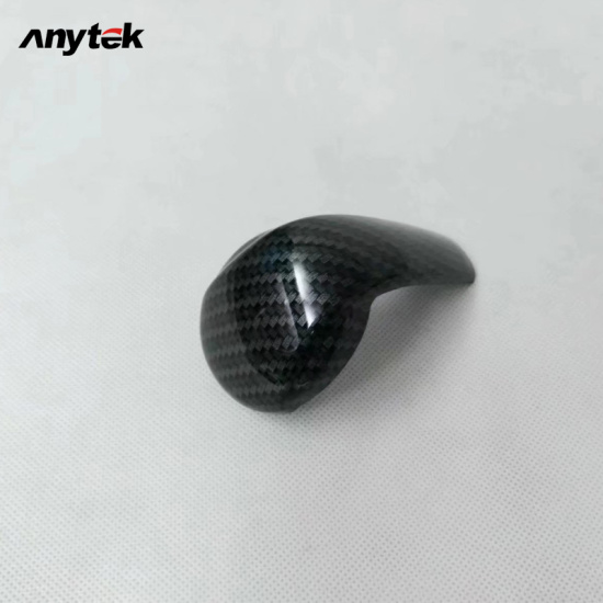 Anytek carbon fiber in bánh răng shift shift cover trim cho mazda 2 3 6 - ảnh sản phẩm 5