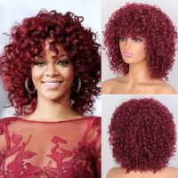 AISIBEAUTY Short Curly Wigs for Women Synthetic High Temperature Wig Kinky Curly Wig 10Colors Available Black Natural Afro hair Gift gift