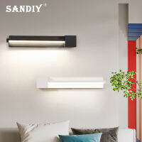 SANDIY นอร์ดิกโคมไฟติดผนังโคมไฟข้างเตียงที่เรียบง่ายหมุน Sconces สำหรับทางเดินทางเดินบันไดสร้างสรรค์ห้องนอนโคมไฟตารางการแข่งขัน