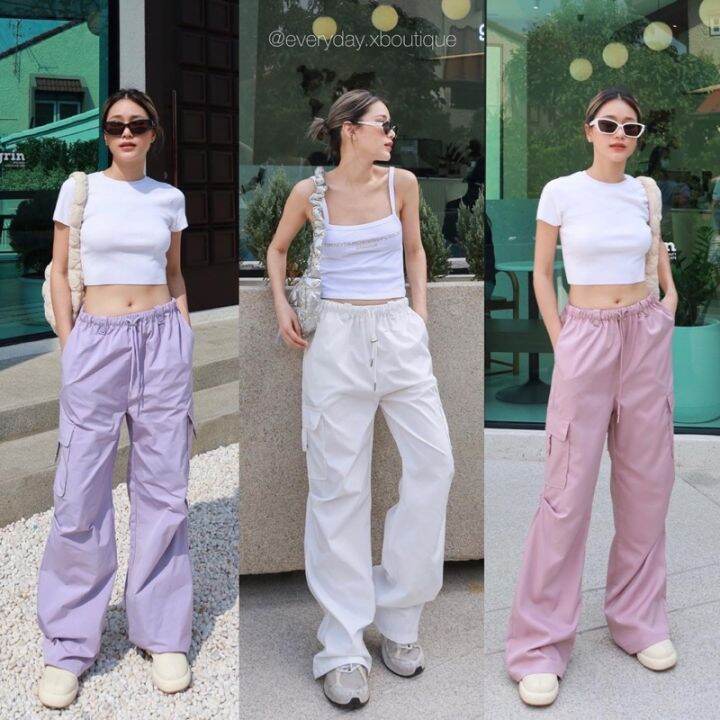 codjiang-ling-พร้อมส่ง-y2k-pastel-cargo-pants-430ฟรีส่ง-เข้ารัวๆ-กางเกงคาร์โก้-ที่ทำมากี่รอบ-ก็ขายดี-glam