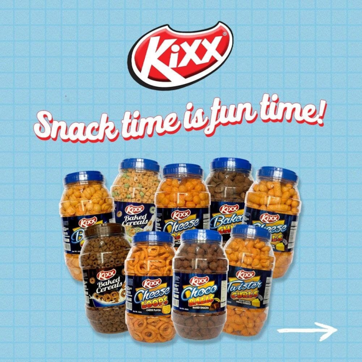 Snack Time with KIXX Cheese Curls, Cheese balls, Cheese Twister Curls