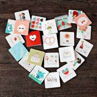 10pcs/set  Korea Creative Cute Mini Greeting Card Birthday Card Message Greeting Cards Kraft Cards Greeting Cards