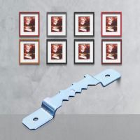 10 PCS Suspendu Décor Metal Hanger Screws Mirror Frame Tooth Hook Double Hole Photo