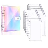 【hot】 A6 Budget Binder Loose Folder Cover With 12 Pockets Refill Cash Envelope Wallet Notebook Protector