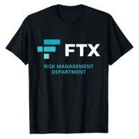 Funny FTX Risk Management Department TShirt Cool Letters Printed Sayings Quote Graphic Tee Tops Short Sleeve Blouses Gift XS-6XL