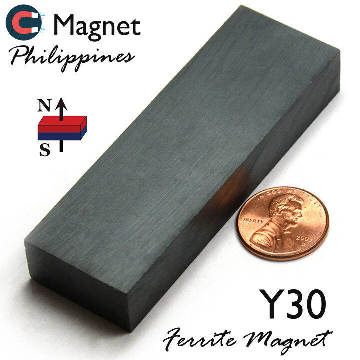 1 Piece FERRITE CERAMIC BAR 4" L x 1" W Strong VARIATIONS (1/2" THK) (3/4" THK) (1" THK