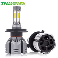 YHKOMS H11 H1 H3 9005 9006ซังรถยนต์ LED หลอดไฟหน้า H4 Hi-Lo Beam 3000พัน4300พัน6500พัน8000พัน880 881อัตโนมัติหลอดไฟ LED 12โวลต์