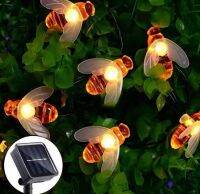 NEOBEE ไฟตกแต่งโซล่าเซลล์ รูปดอกดอกซากุระ ยาว5เมตร 20LED สว่างอัตโนมัติ กระพริบ8โหมด กันน้ำ รุ่น Solar-BEE