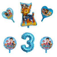 6Pcs Paw Patrolวันเกิดรูปตกแต่งของเล่นPaw Patrolบอลลูนของเล่นห้องจัดปาร์ตี้Decorบอลลูนของเล่นเด็ก