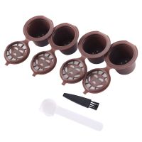 Reusable Nespresso Coffee Capsules Cup Black Refillable Coffee Capsule Refilling Filter Coffeeware