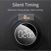 Baseus Digital Timer เครื่องตั้งเวลา เครื่องนับเวลาถอยหลัง มีแม่เหล็ก นาฬิกาจับเวลา ทำอาหาร นาฬิกาครัว จับเวลา #F38 บริการเก็บเงินปลายทาง