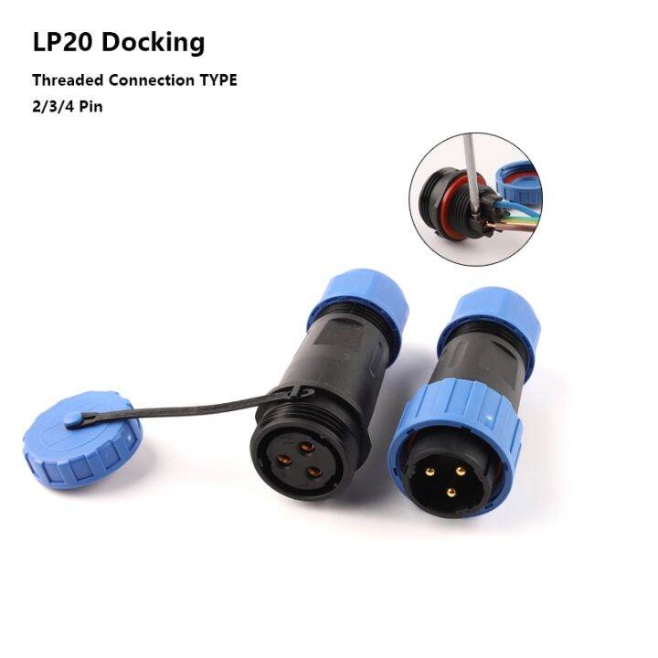 IP67 Waterproof Circular Panel Mount Connector (2-12 Pin) For LED Strips, Wiring - Screw Type, Solder Terminals By Eonvic