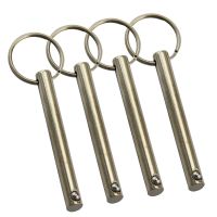 4 Pieces Stainless Stee1/4" &amp; 6mm Boat Top Bimini Top Quick Release Ball Pin Marine Hardware Deck Hinge Replacement Accessories Accessories