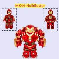 MK44ของเล่นเพื่อพัฒนาการสำหรับเด็กของขวัญวันเกิดไอรอนแมนมาร์เวล HulkBuster DIY บล็อกตัวต่ออิฐรูปปั้นขนาดเล็กภาพยนตร์