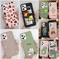 สำหรับ OPPO Realme เคส C35 Realme C35หมีแมวน่ารักนิ่มลายการ์ตูนซิลิโคน TPU เคสมือถือสำหรับ Oppo Realme C35ด้านหลังเคสสำหรับ Realme Realme C35 C 35 Coque Fundas Capa Bumper