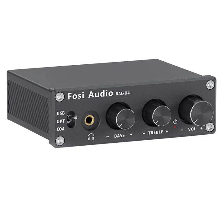 Fosi Audio Q Mini Gaming Stereo Dac Headphone Amplifier Bit