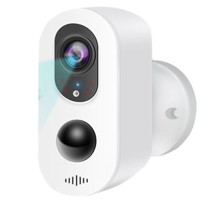 Low Power Security Camera, 100% Wireless Network Night Vision Cloud Storage with Battery, for Home Office